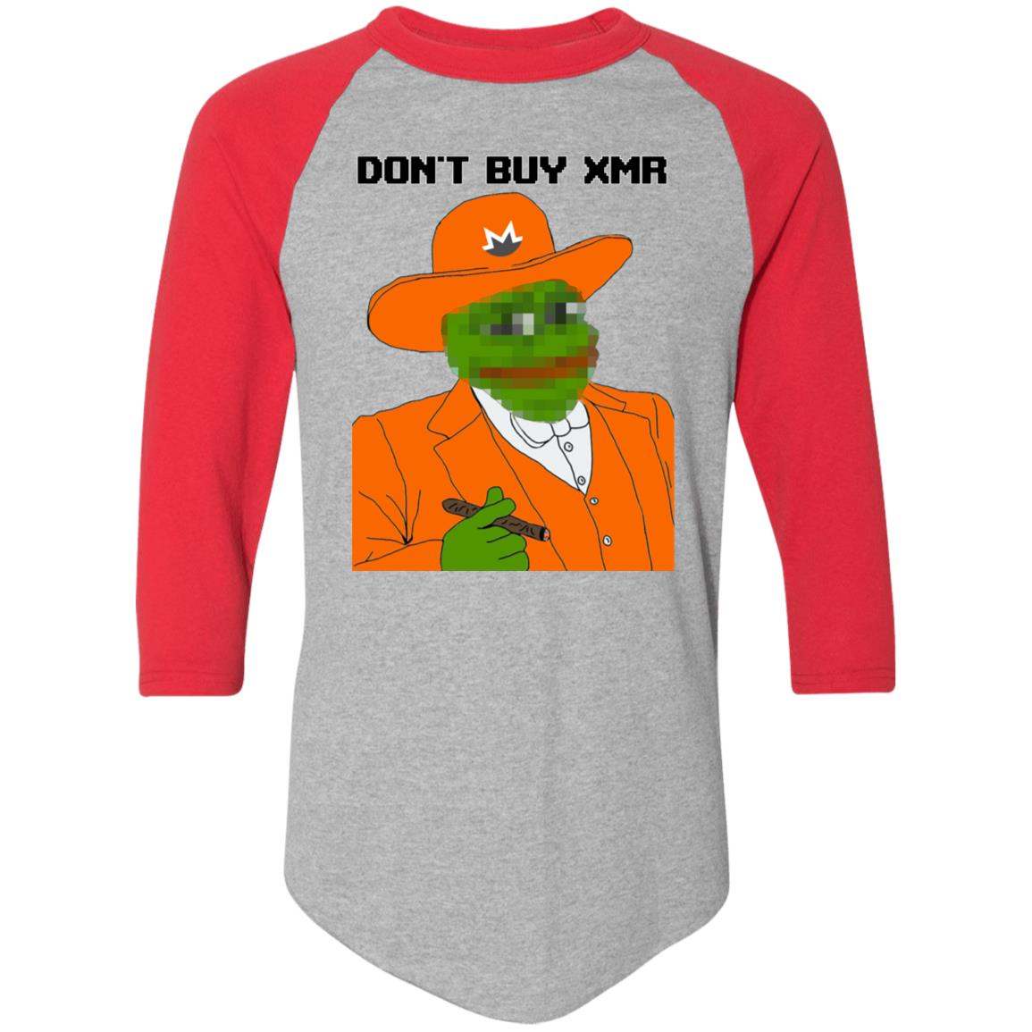Kaos raglan Don't buy XMR