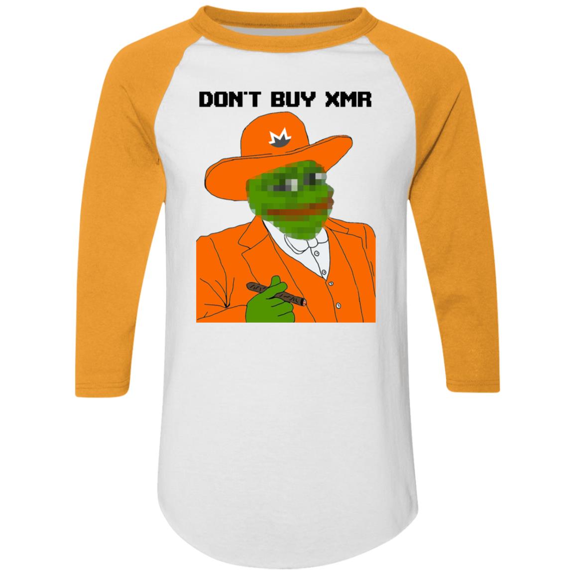 Kaos raglan Don't buy XMR